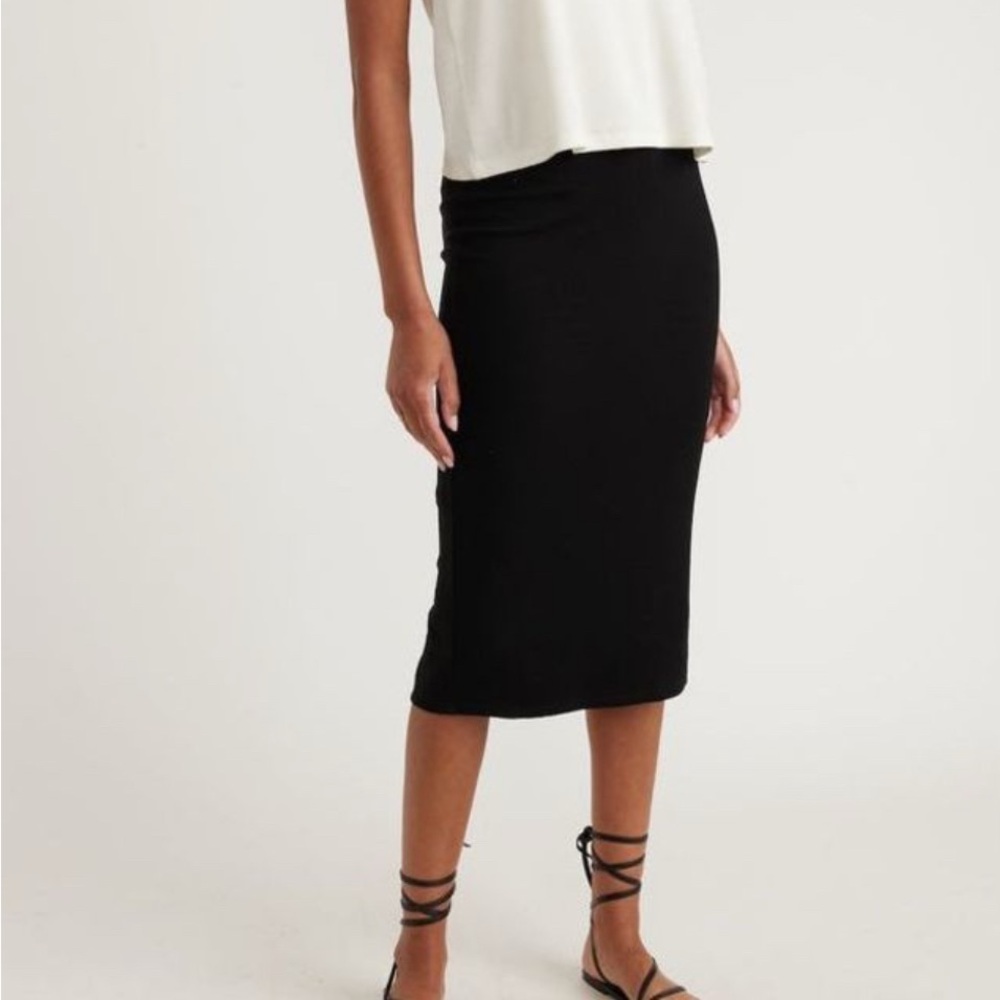 Marine Layer Lexi Rib Midi Skirt